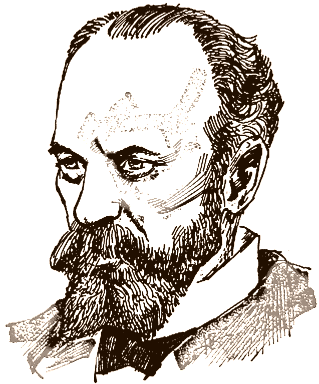 William James drawn by Henry Benson - click for the beginning